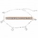 Silver Plated Love Heart Charms Anklet Metal Foot Chain Women Jewelry