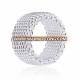 Unisex Net Silver Plated Single Finger Rings Wedding Love