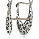 Sterling Silver Bali-Inspired Filigree Round Hoop Earrings